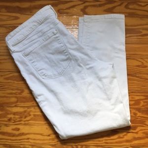 NYDJ White Woven Jeans Size 14